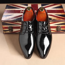 Glossy Oxford Leather Shoes - Puritific