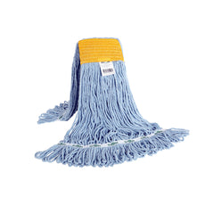 Syn-Pro® Synthetic 5 Inch Wide Band Wet Blue Looped End Mop - Sold By The Case-7