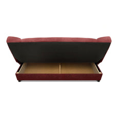 Sofa/Bed AMORE 3 Seater Burgundy 200x90x95cm-3