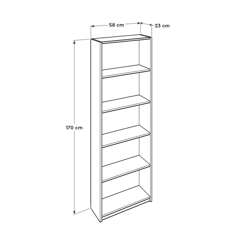 Bookcase CARMELLA Yellow-3