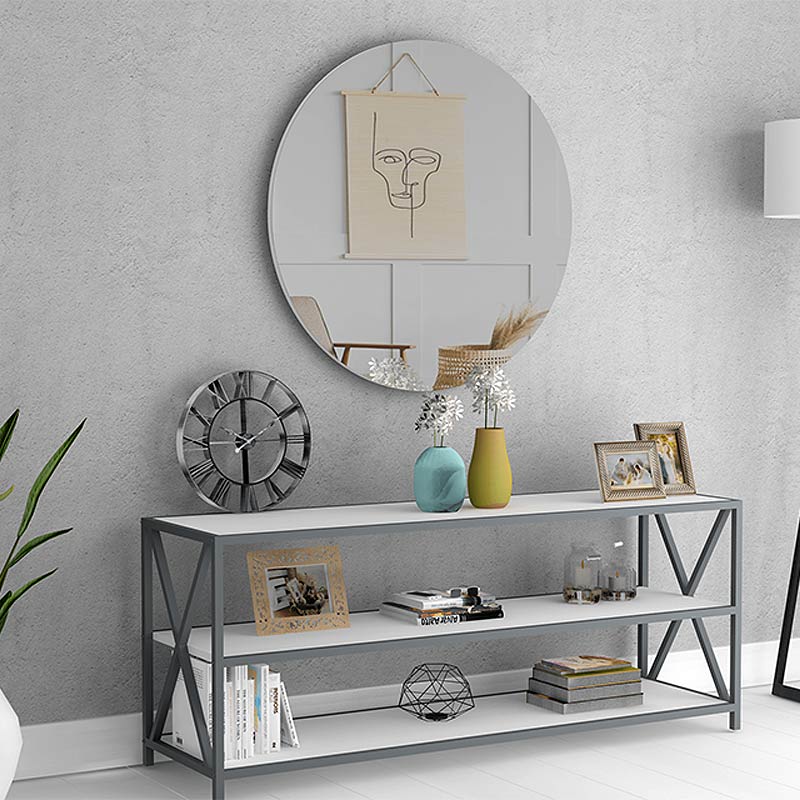 Wall mirror HELENA White 60x60x2,2cm-1