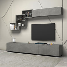 TV Furniture Set LOUIS Grey - Anthracite 210x35x38cm-1