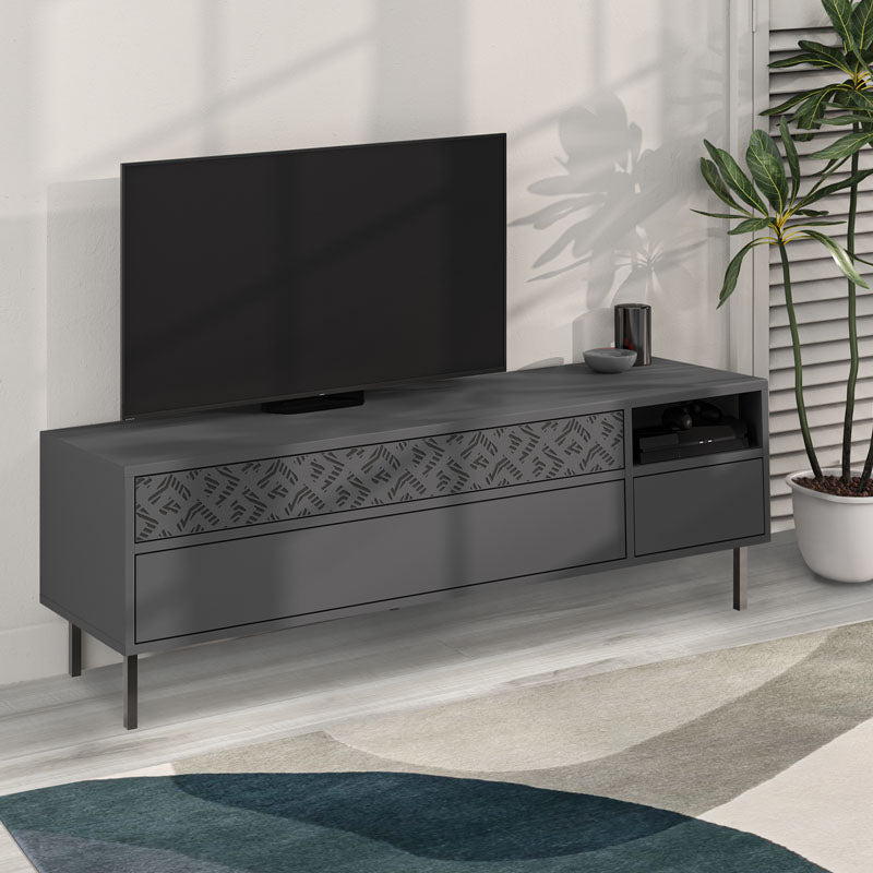 TV Stand MUSTER Anthracite 144,6x35,6x48,4cm-1