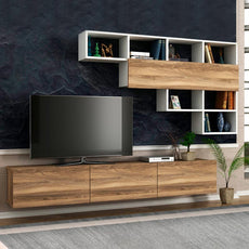 TV Furniture Set CLAUDIA White 180x29,5x29,5cm-1