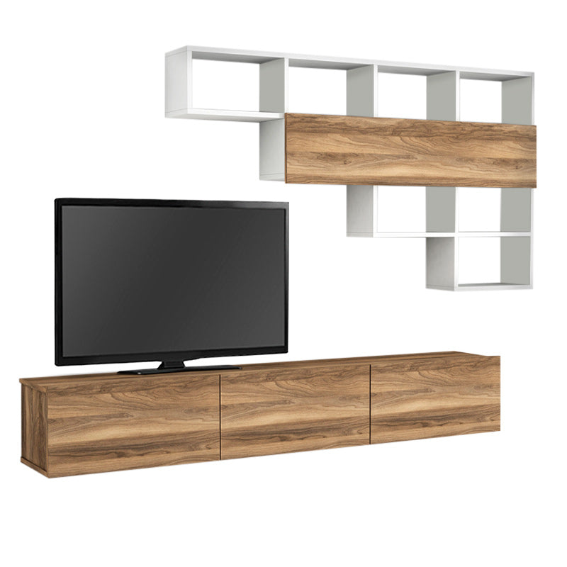 TV Furniture Set CLAUDIA White 180x29,5x29,5cm-0