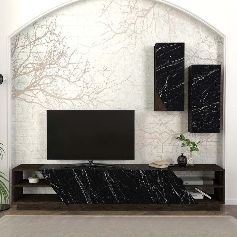 TV Stand MAXIMO Black Marble Effect-3