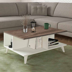 Coffee Table PEDRO White - Walnut-2