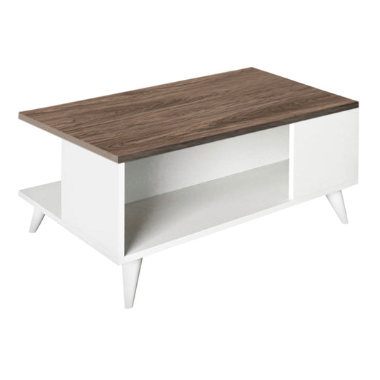 Coffee Table PEDRO White - Walnut-0