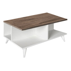 Coffee Table PEDRO White - Walnut-3