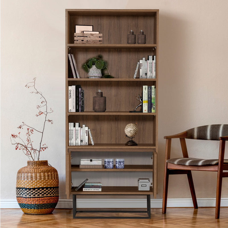 Bookcase RAMIREZ Walnut 80x36x182cm-2