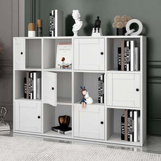 Bookcase NICO White 129x30x97,2cm-2