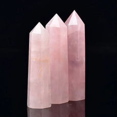 Rose Quartz Crystal Obelisk - Puritific