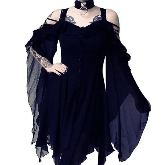 Cosplay Clothing Unique Irregular Hem Dress - Puritific