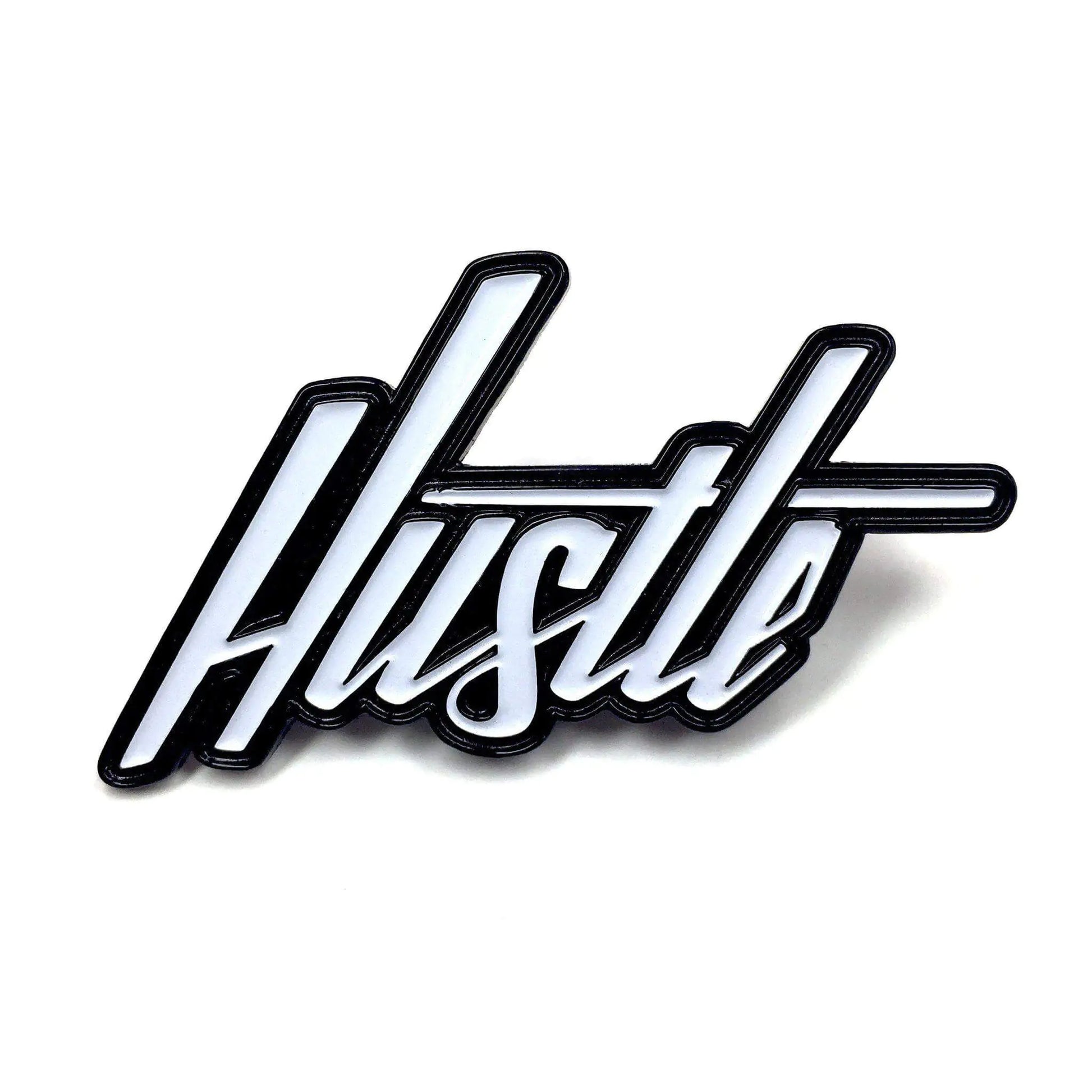 "Hustle" Hand-Lettered Pin - Puritific