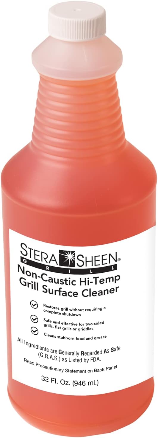 Stera-Sheen Grill Cleaner, Food-Safe, Non-Caustic, Powerful Grill and Griddle Surface Cleaner, Clean Hot Surfaces, 1 x 32 fl oz Bottle-2