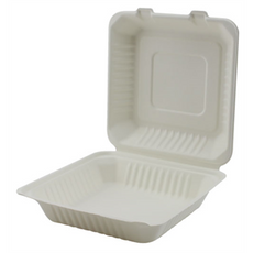 SOMI HCE9931, Hinged Cont Bagasse 9x9x3