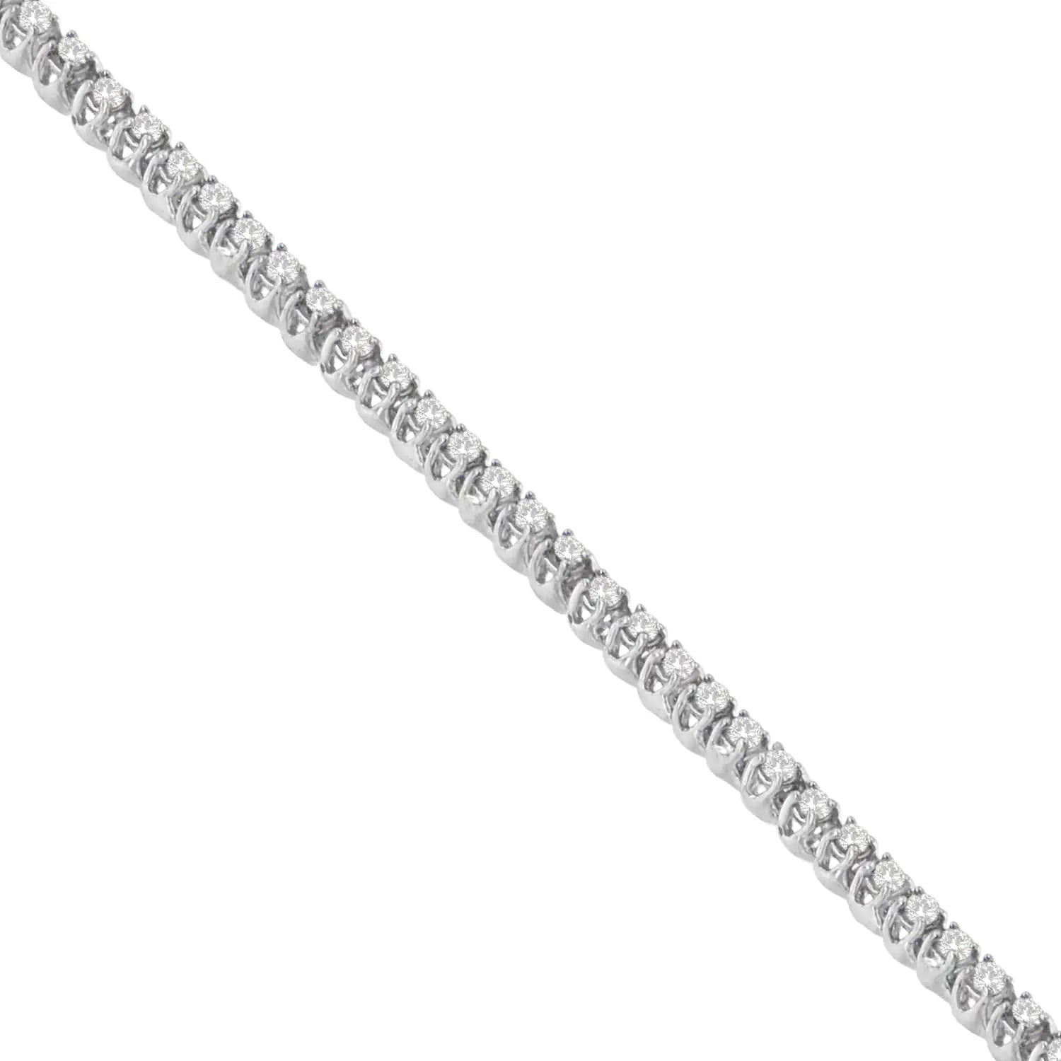 Sterling Silver Round Cut Diamond Tennis Bracelet (2 cttw, H-I Color, I1-I2 Clarity) - Puritific