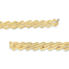 14k Yellow Gold 2 3/4 Cttw Pave Diamond Miami Cuban Curb Link Chain 16