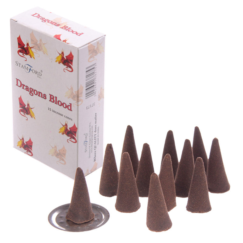 Stamford Hex Incense Cones - Dragons Blood INC232C-0