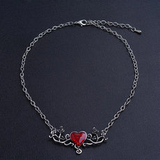 Red Heart Mystery Chain Necklace - Puritific