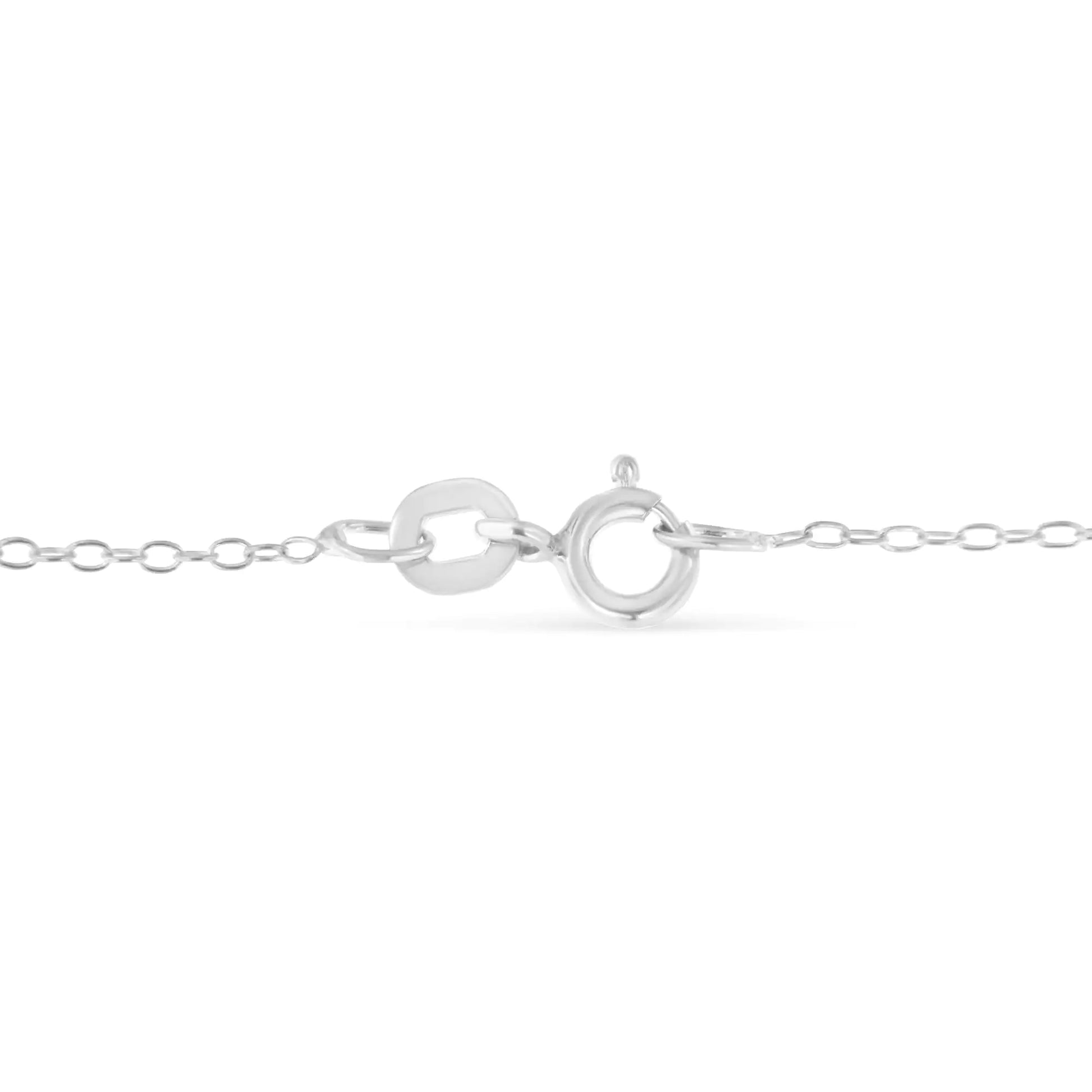 Sterling Silver Diamond Station Necklace (1/2 cttw, I-J Color, I1-I2 Clarity) - Puritific