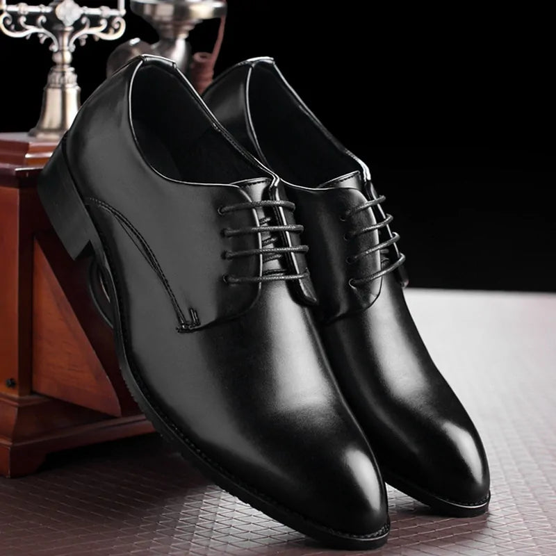 Black Leather Formal Business Shoe - Puritific