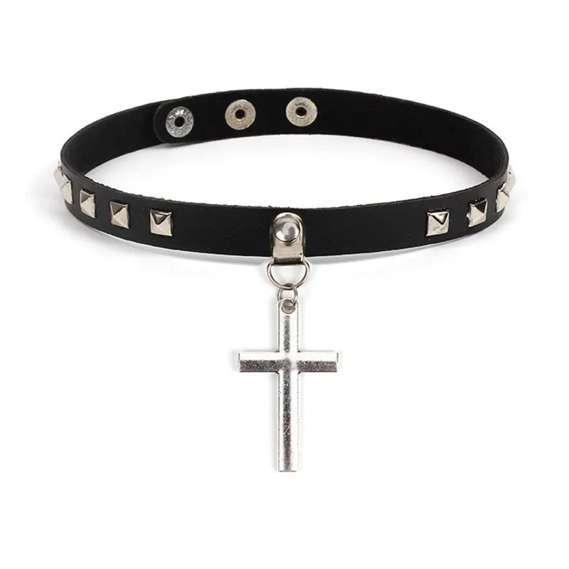 Leather Cross Necklace - Puritific