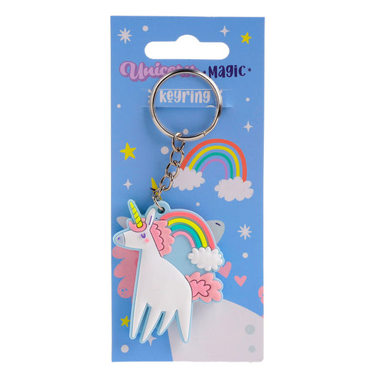 PVC Keyring - Unicorn Magic Pink KEY286-0