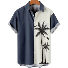 3D Coconut Tree Hawaiian Shirt For Men