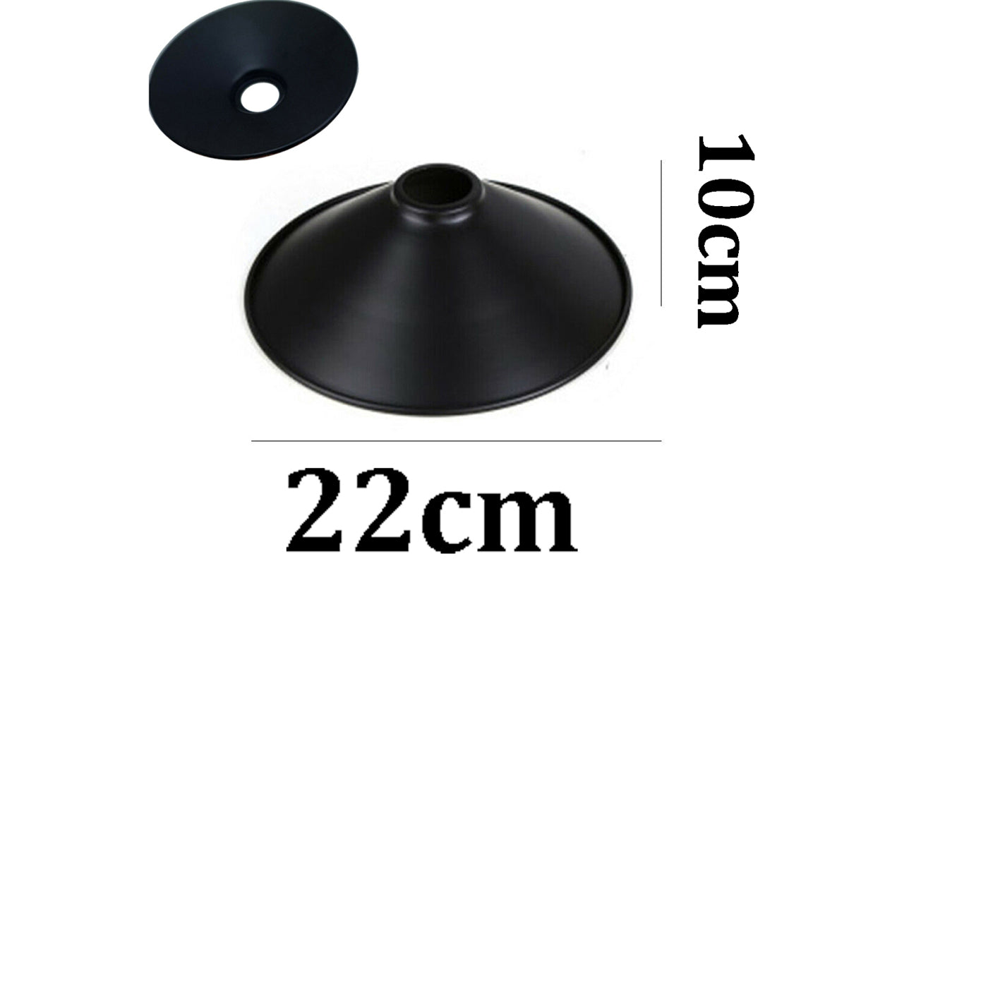 Black Color Flat Lampshade~1092-2