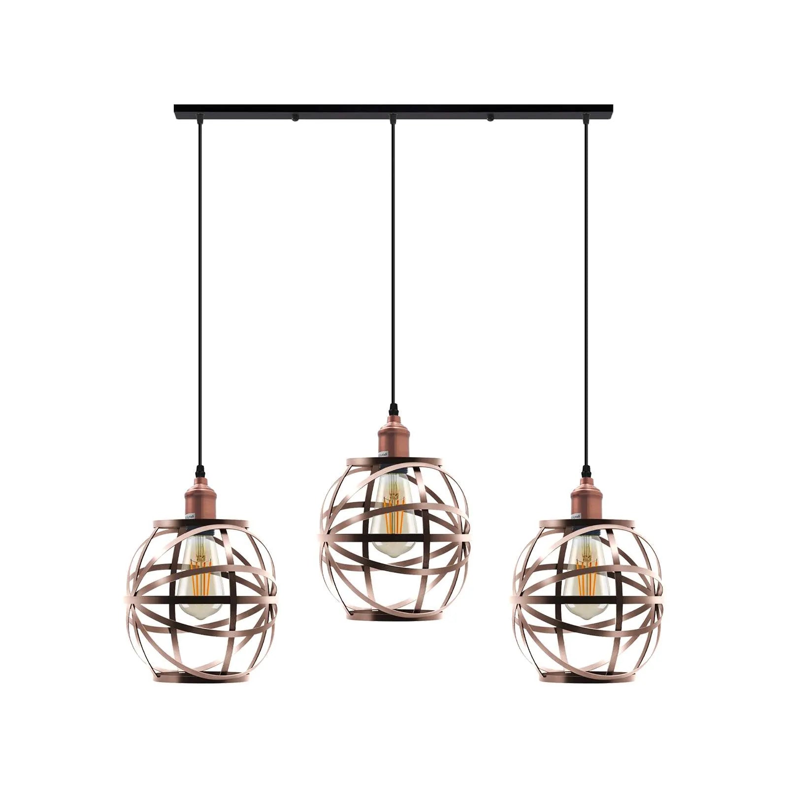 3 Head Wire Cage Hanging Pendant Light~5105-2