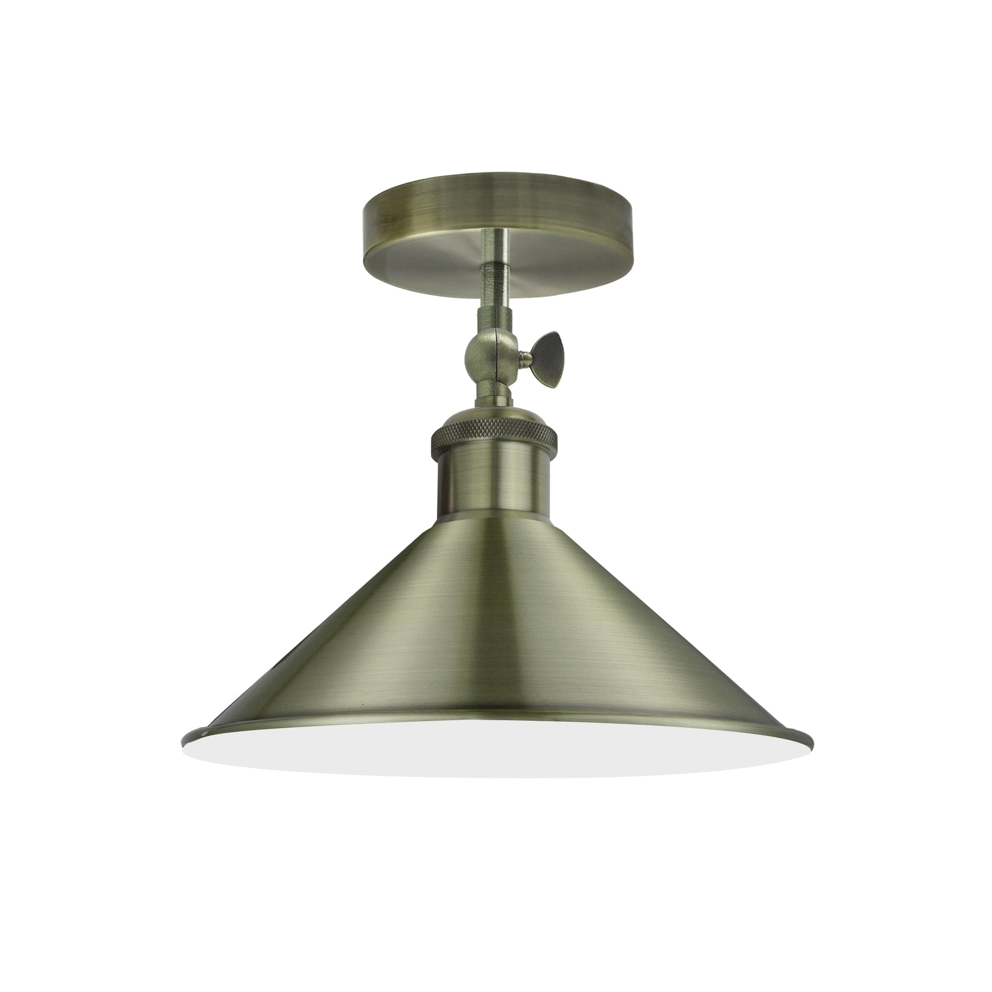 adjustable semi Flush Mount Metal ceiling Light Pendant Light Cone Shade~5132-6