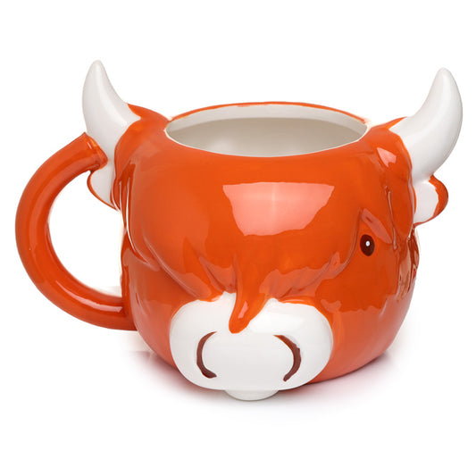 Ceramic Shaped Head Mug - Highland Coo Cow MUG383-0