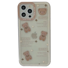 Bear Art Transparent Phone Case - Puritific