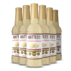 Sugar Free Coffee Syrup, White Chocolate | 6 x 750ml Bottles-5