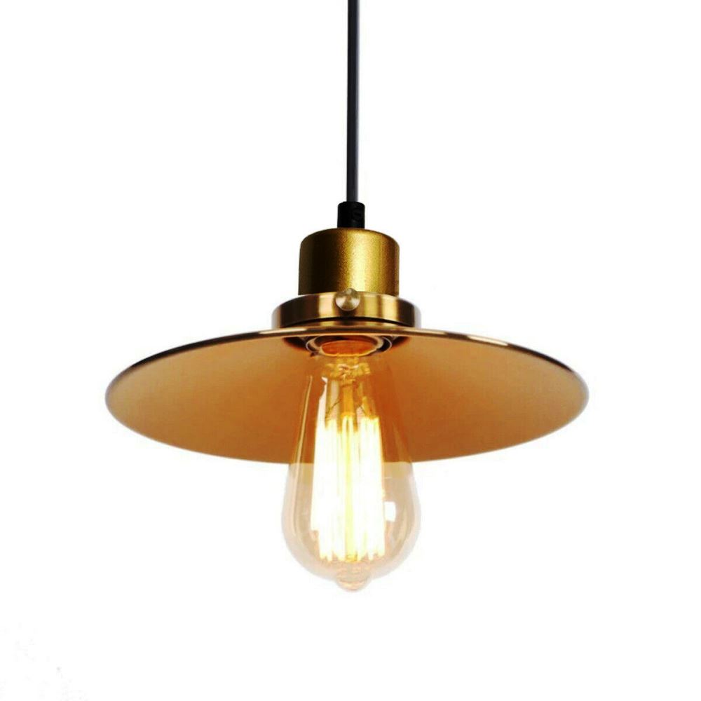 Ceiling Pendant New Modern Gold Flat Lamp Shade~2823-3