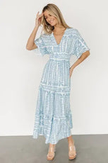 Retro Stripe Short Sleeve Dresses - Puritific