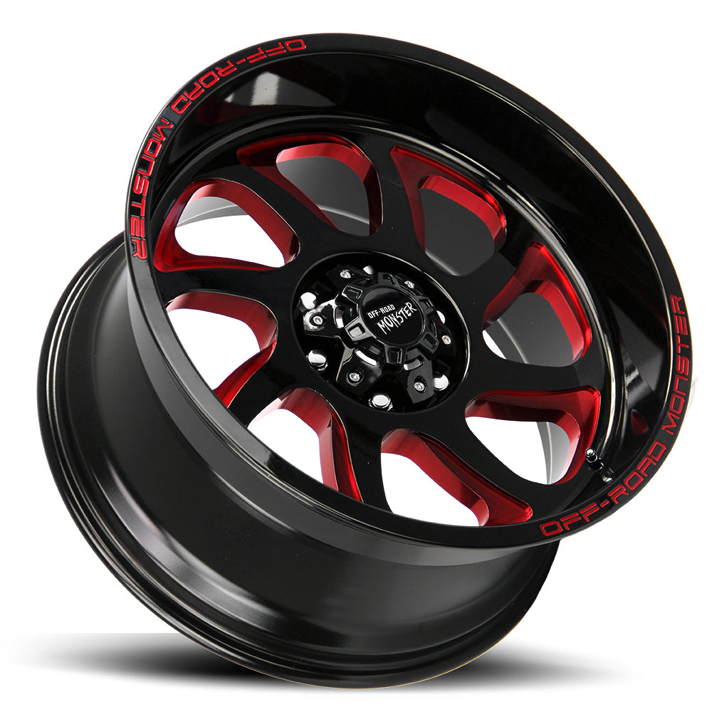 M22 Gloss Black Candy Red Milled-1