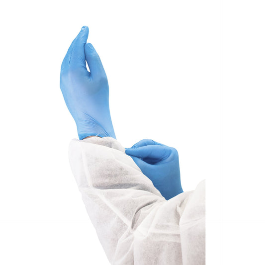 Sky Blue 4 Mil Nitrile Gloves Powder-Free - Sold By The Case-1