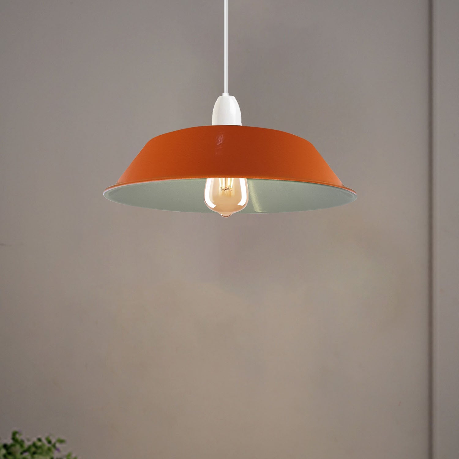 Retro Style Ceiling Light Shades Shades Metal Curved 36cm~4979-0