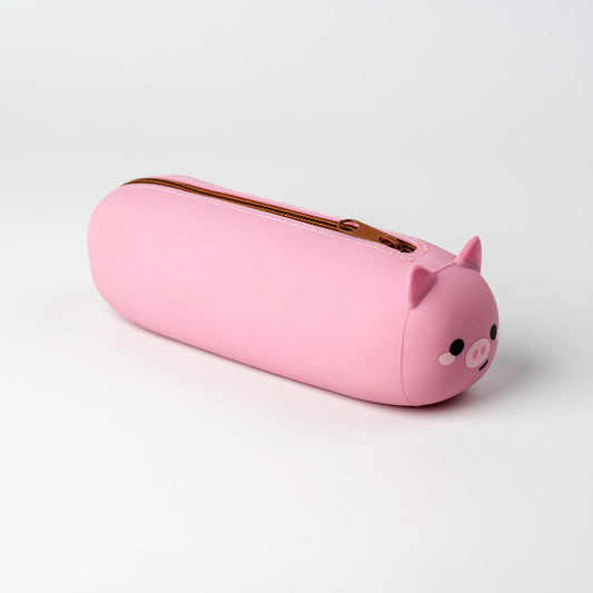 Silicone Pencil Case - Adoramals Pig PCASE76-0