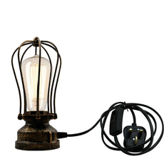 Table Lamp Light Industrial Table Lamp with Plug In Cord~5012-7