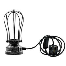 Table Lamp Light Industrial Table Lamp with Plug In Cord~5012-4