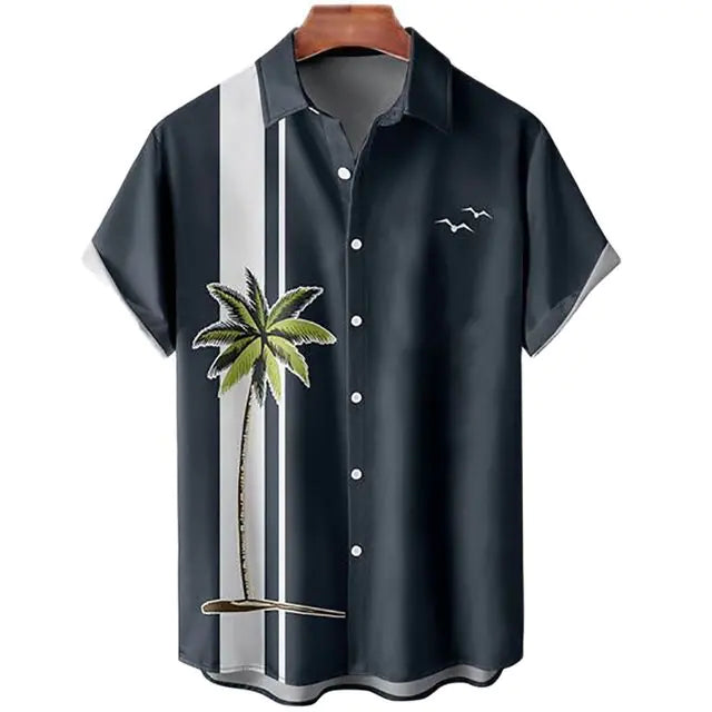 3D Coconut Tree Hawaiian Shirt For Men