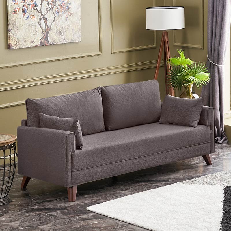 Sofa UTE three - seater Brown 208x81x85cm-1