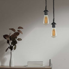 Single ceiling pendant light E27 base hanging chain light~ 5128-2