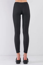 Washed Black Skinny Fit Yoga Workout Leggings