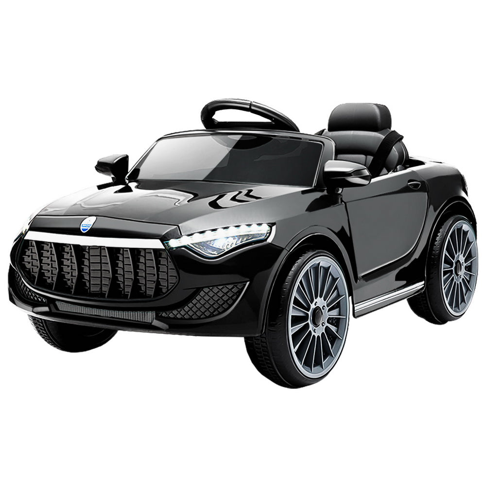 Rigo Kids Electric Ride On Car Toys Cars Horn Music Remote Control 12V Black-0