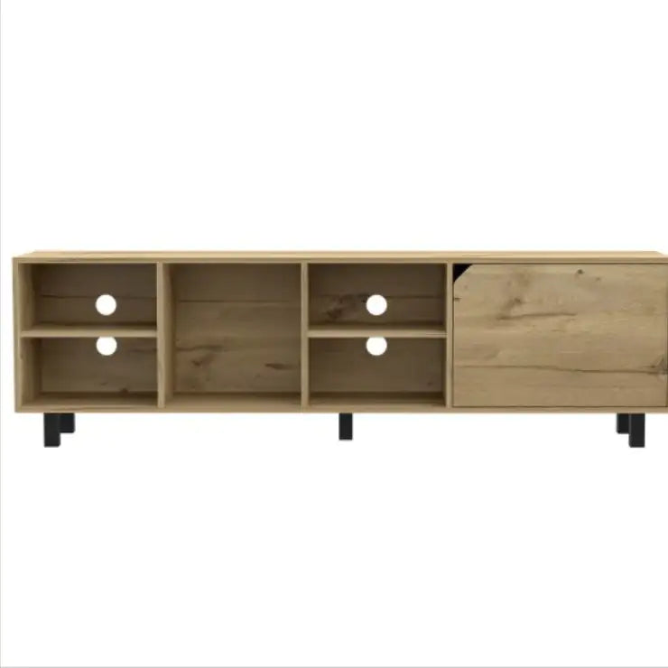 Harwich 5-Shelf TV Stand Light Oak