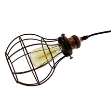 Vintage Ceiling Pendant Lights Industrial Metal Cage 3Way LED Hanging Retro Lamp~5101-3